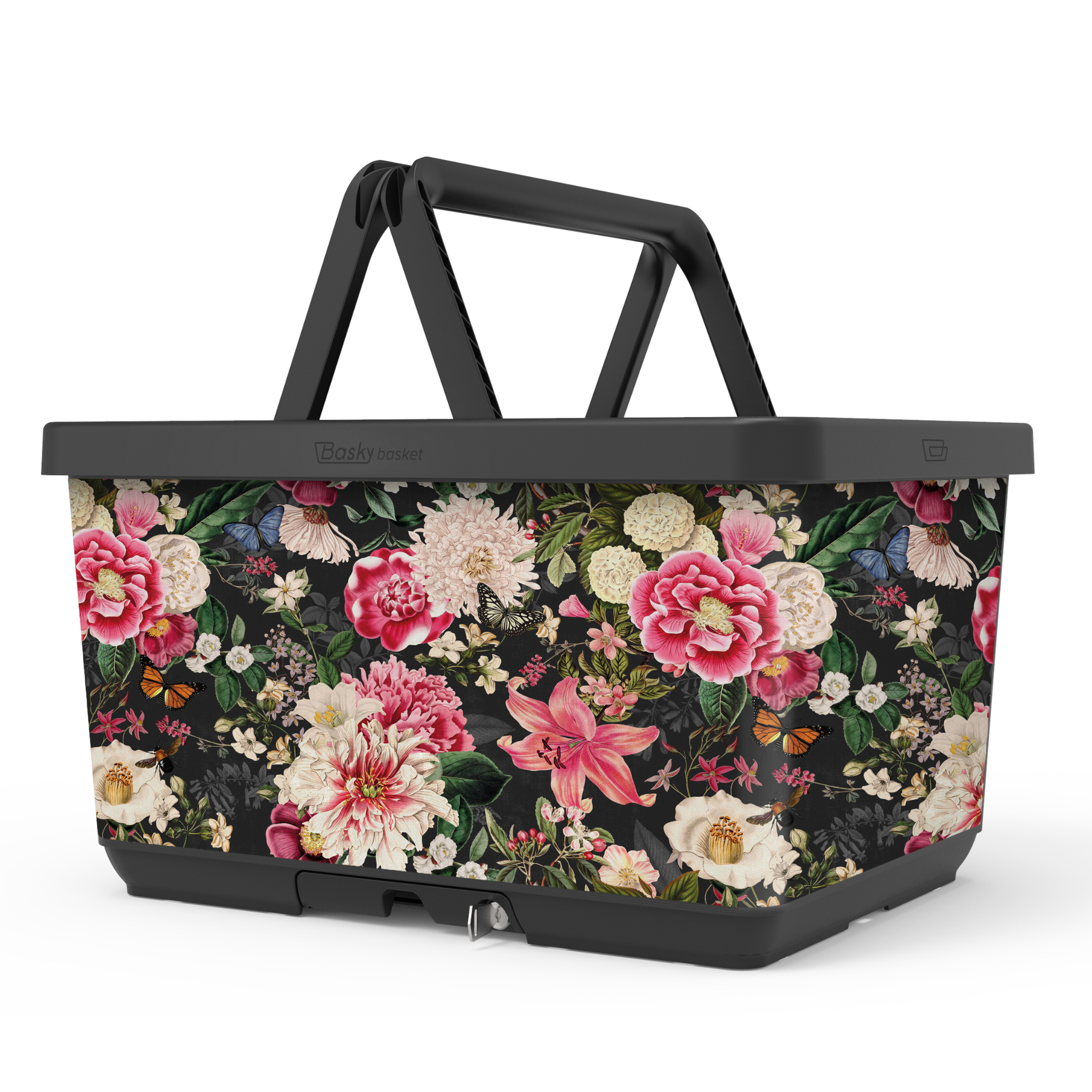 Basky Fietsmand Bont Boeket - Vrolijke design & Bloem– the basky company