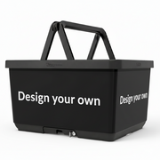 Panier de vélo, Basky, Personnalisé (Panier + Autocollant)