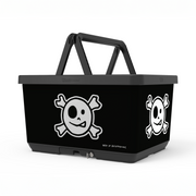 Fietsmand Basky Jolly Rogers Black