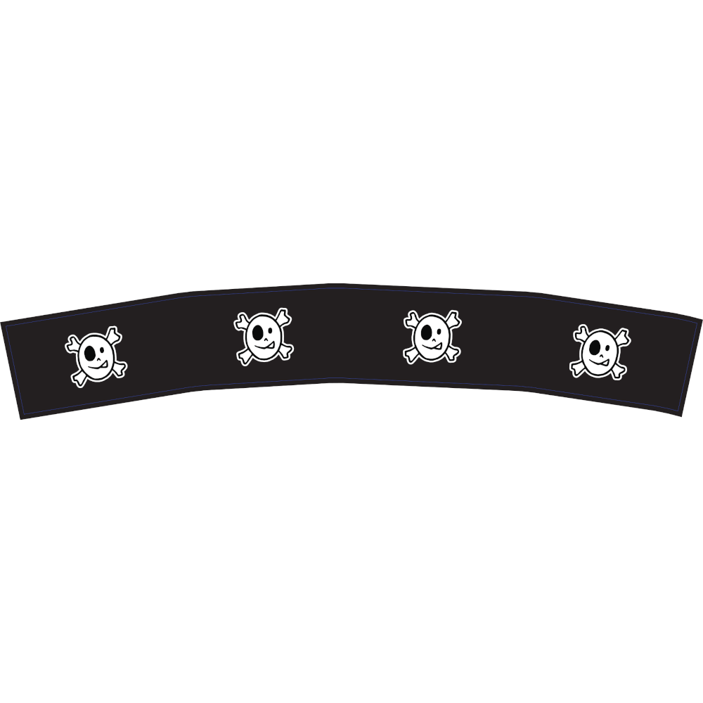 Fietsmand Basky Jolly Rogers Black