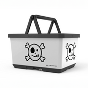 Basky Basket Jolly Rogers White