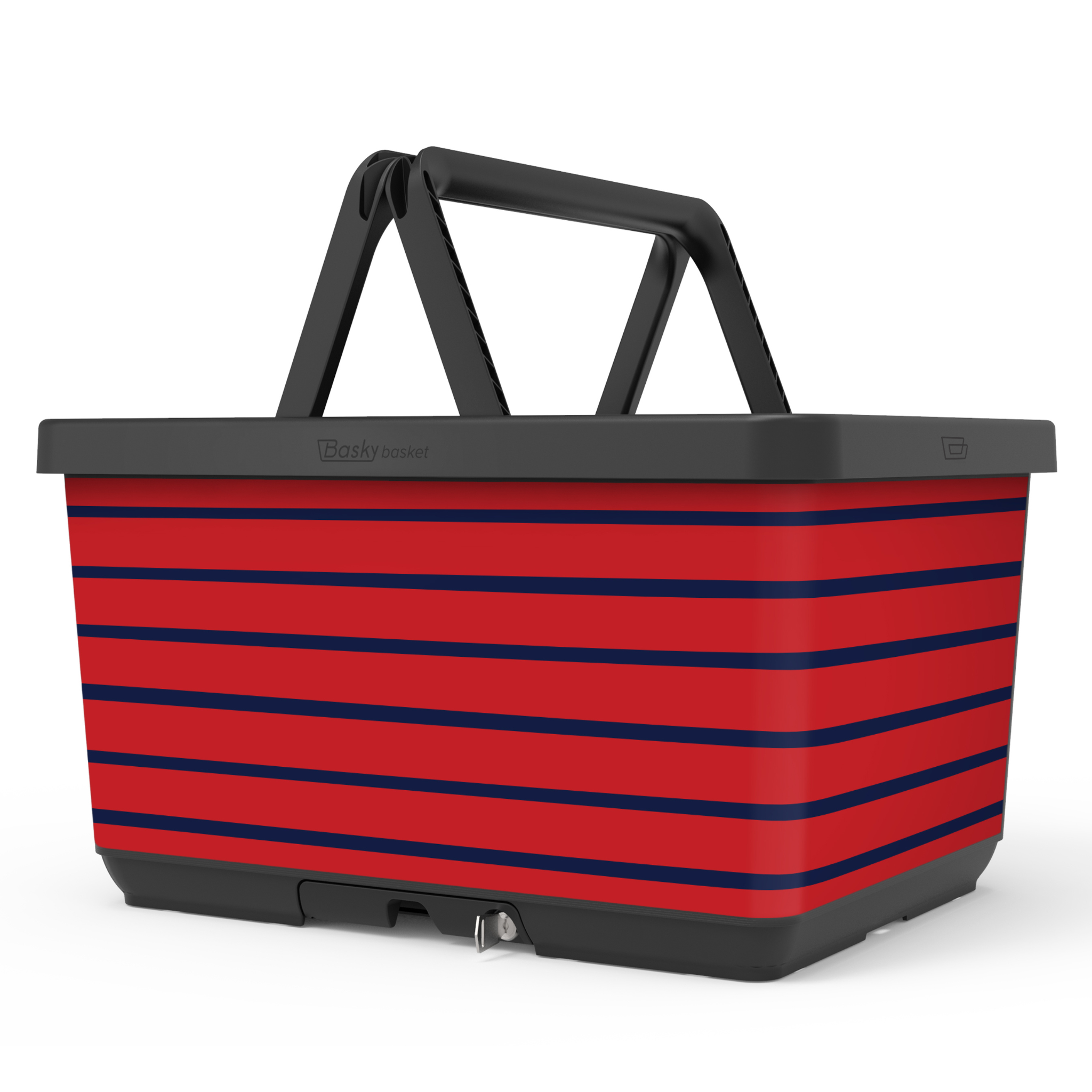 Fietsmand Basky Rood-Blauw