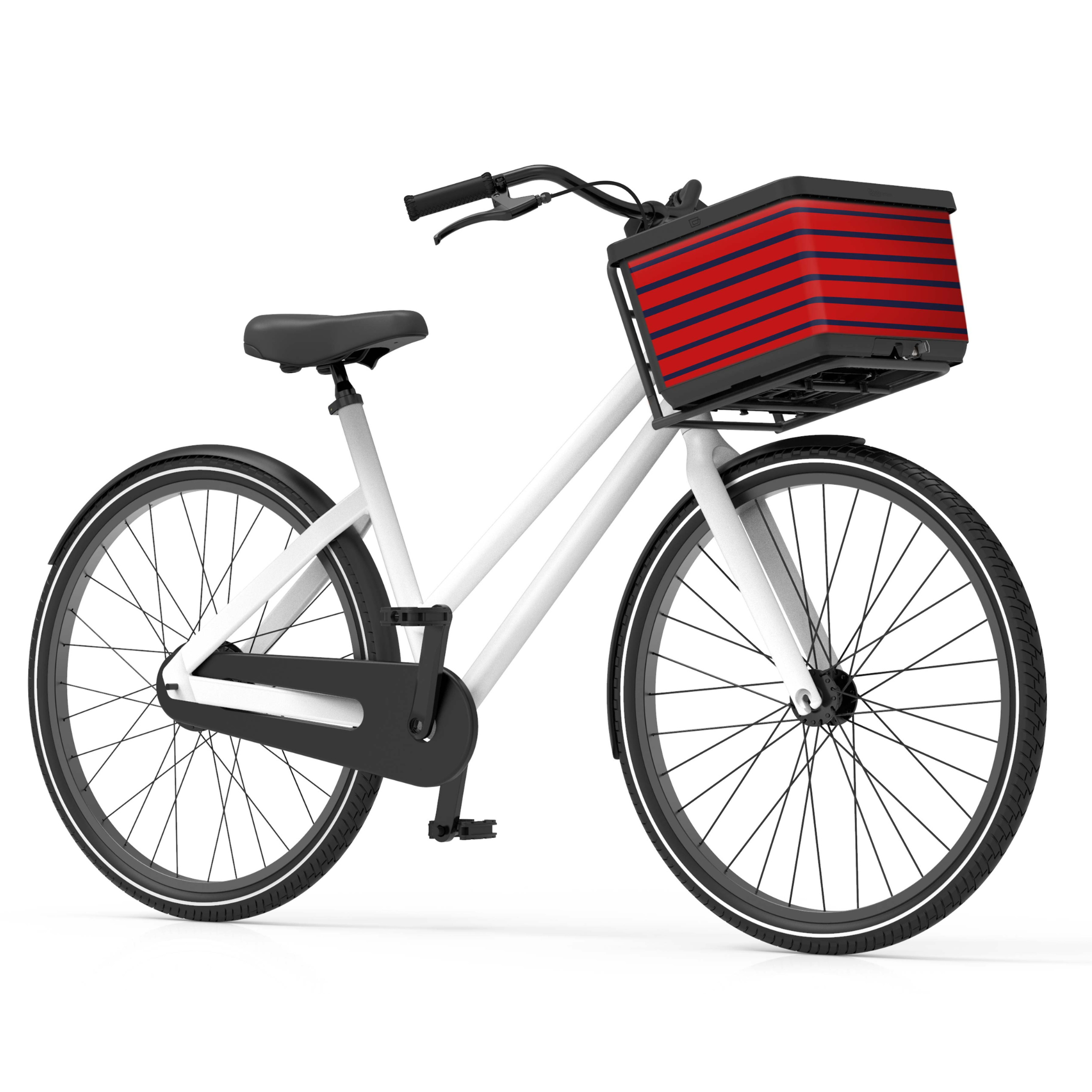 Fietsmand Basky Rood-Blauw