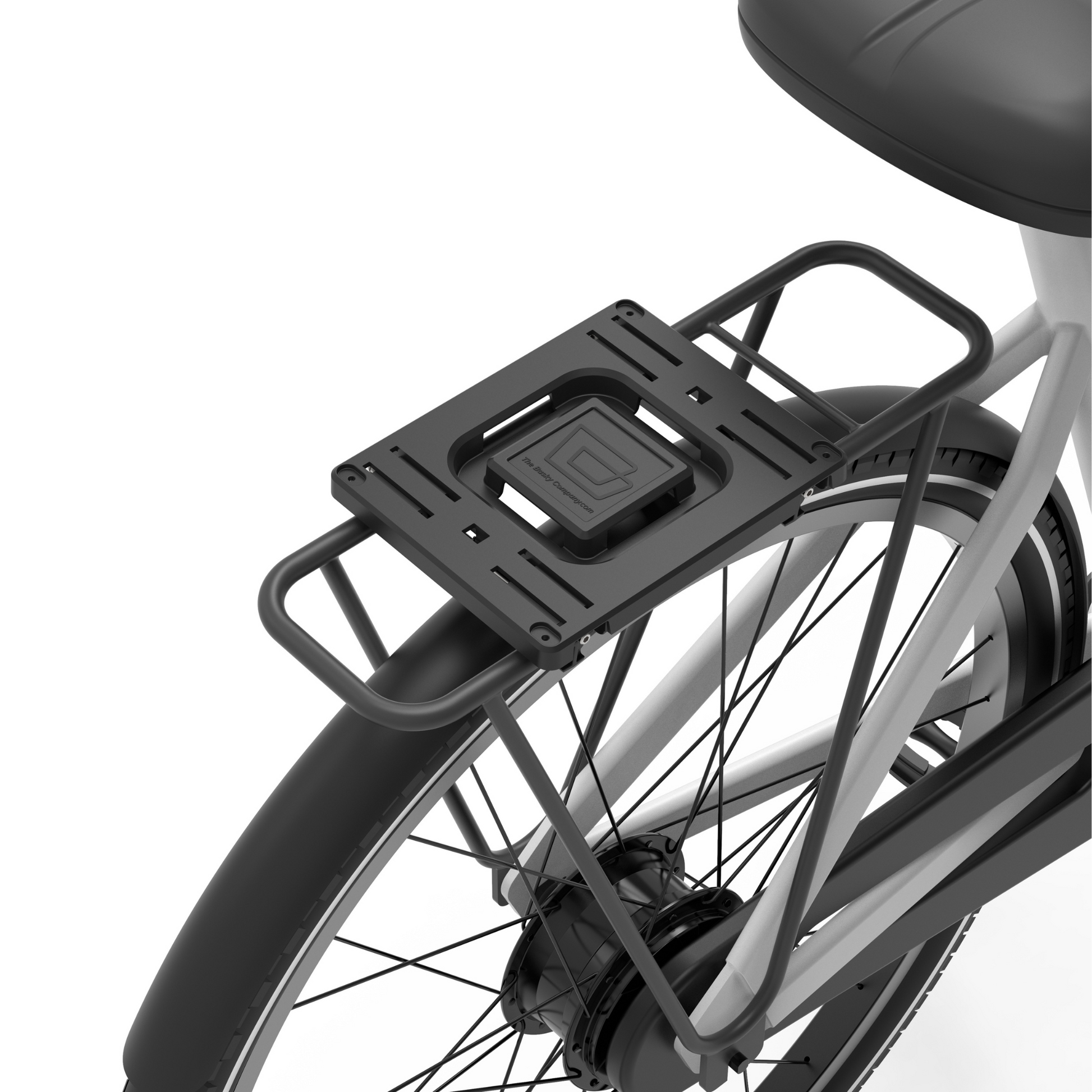 Spesh opvouwbare fietsmand Stalen draad voorkant fietsmand met zwarte nylon voering snelle ontgrendelingsontwerp fietscargo voor het vervoeren van boodschappen Spesh opvouwbare fietsmand Stalen draad voorkant fietsmand met zwarte nylon voering snelle ontgrendelingsontwerp fietscargo voor het vervoeren van boodschappen
